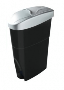 Réceptacle hygiène féminine noir